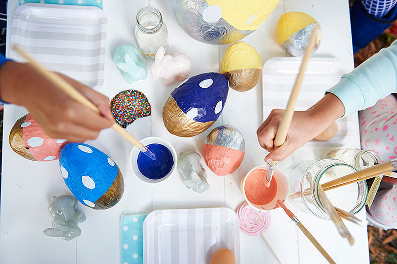 Easter DIY Paper Mache Eggs