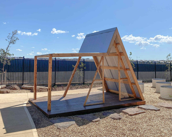 A-Frame Cubby House for multifunctional spaces for kids