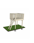 Raised platform 1800 x 1800mm size with ladder