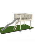Raised platform 2400 x 2400mm size with slide