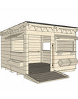 Commercial Signature Style: Accessible Flat Roof Cubby Houses