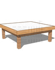 Hardwood arts and craft table 1200 x 1200mm and 450mm height