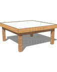 Hardwood arts and craft table 1200 x 1200mm and 550mm height