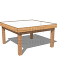 Hardwood arts and craft table 1200 x 1200mm and 650mm height
