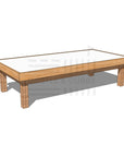 Hardwood arts and craft table 1800 x 900mm and 450mm height