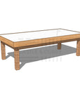 Hardwood arts and craft table 1800 x 900mm and 550mm height