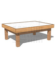 Hardwood arts and craft table 900 x 1200mm and 450mm height