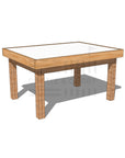Hardwood arts and craft table 900 x 1200mm and 650mm height