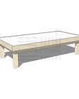 Pine arts and craft table 1800 x 900mm and 450mm height
