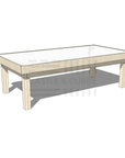 Pine arts and craft table 1800 x 900mm and 550mm height