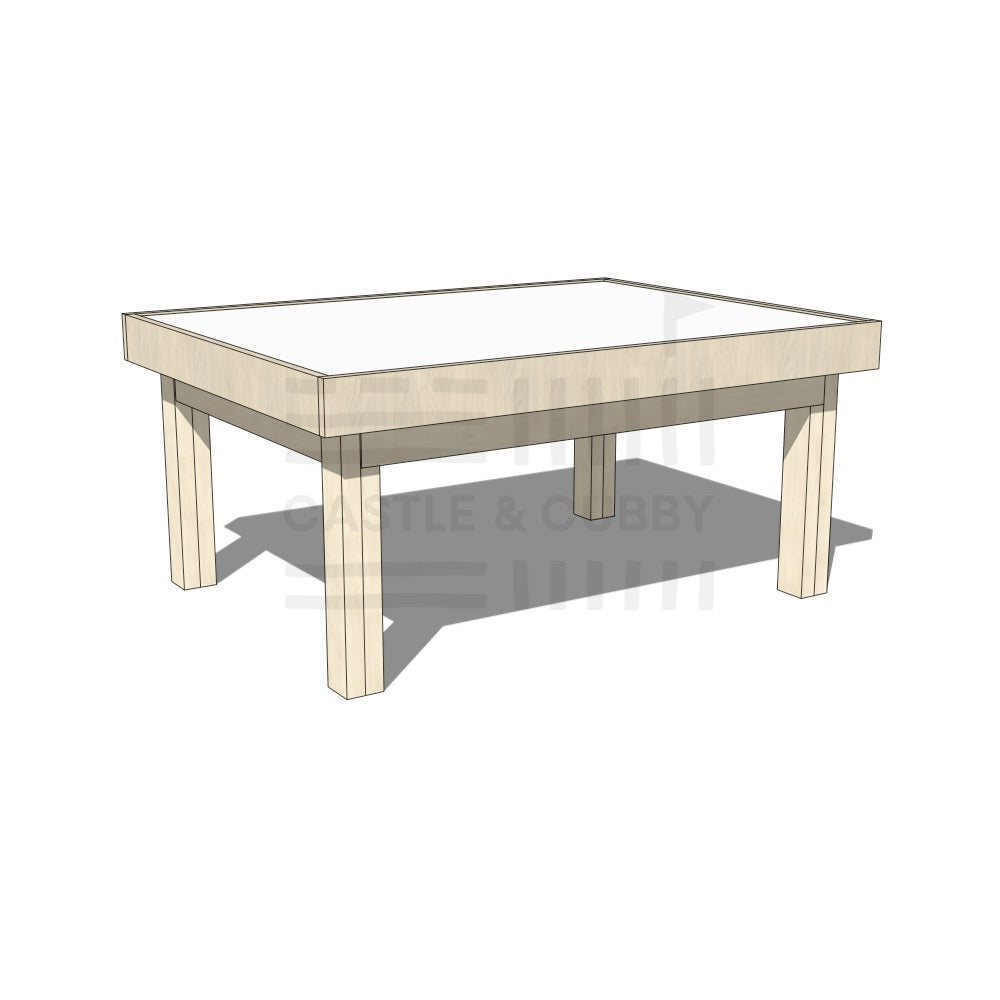 Pine arts and craft table 900 x 1200mm and 550mm height