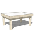 Pine arts and craft table 900 x 1200mm and 550mm height