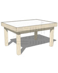 Pine arts and craft table 900 x 1200mm and 650mm height