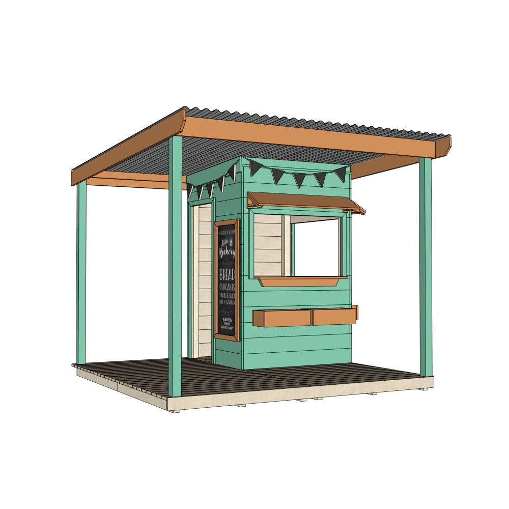 Bakery Cubby House with Wraparound Verandah