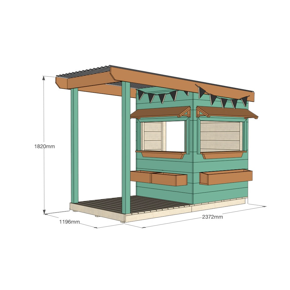 Bakery Cubby House with Front Verandah