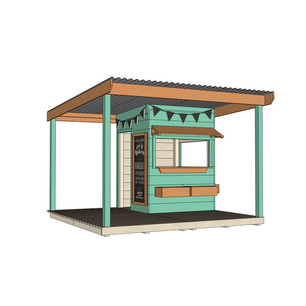 Bakery Cubby House with Wraparound Verandah