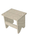 Wooden standard size carpenter stool