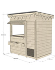 Commercial Signature Style: Flat Roof Wooden Cubby Houses