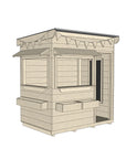 Commercial Signature Style: Flat Roof Wooden Cubby Houses