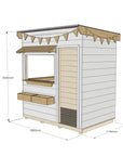Commercial Signature Style: Flat Roof Wooden Cubby Houses