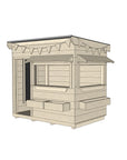 Commercial Signature Style: Flat Roof Wooden Cubby Houses