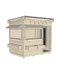 Commercial Signature Style: Flat Roof Wooden Cubby Houses