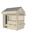 Commercial Signature Style: Pitched Roof Wooden Cubby Houses