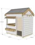 Commercial Signature Style: Pitched Roof Wooden Cubby Houses