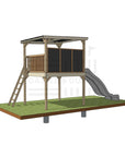 Platform with Roof & Double Slide