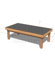 Timber multipurpose chalkboard drawing table 1800 x 900mm and 550mm height with dimensions
