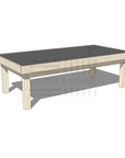 Pine chalkboard drawing table 1800 x 900mm and 550mm height