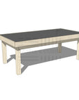 Pine chalkboard drawing table 1800 x 900mm and 650mm height