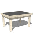 Pine chalkboard drawing table 900 x 1200mm and 650mm height