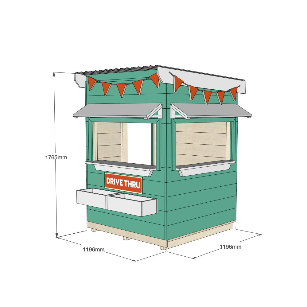 Burger Drive Thru Cubby House