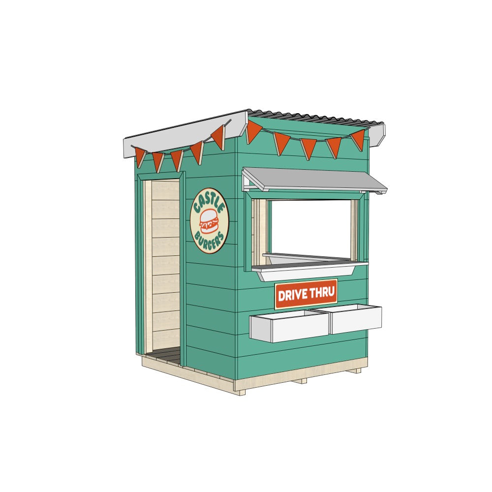 Burger Drive Thru Cubby House