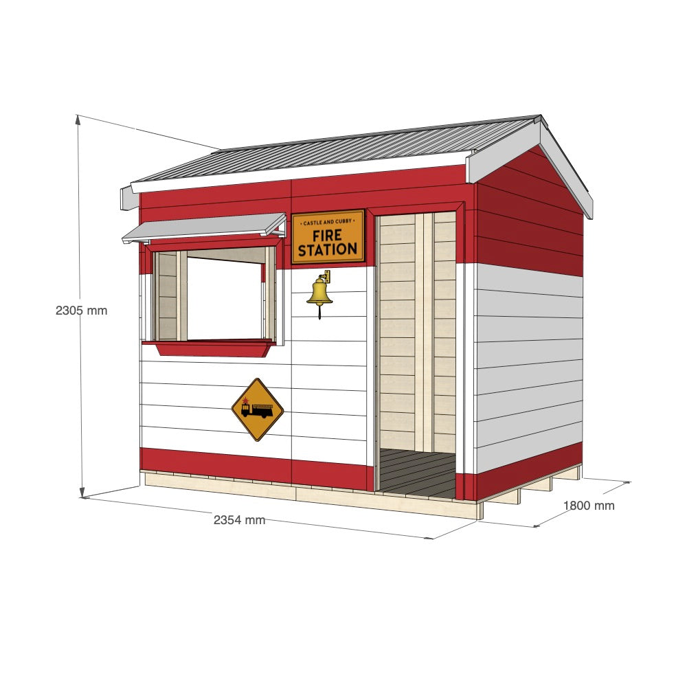 Fire Station Cubby House