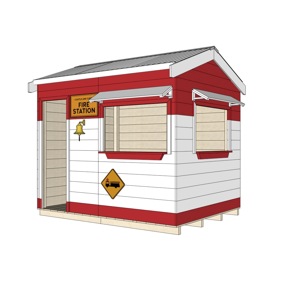 Fire Station Cubby House