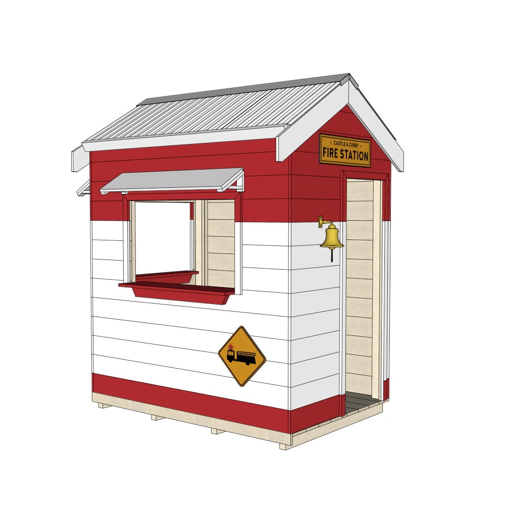Fire Station Cubby House