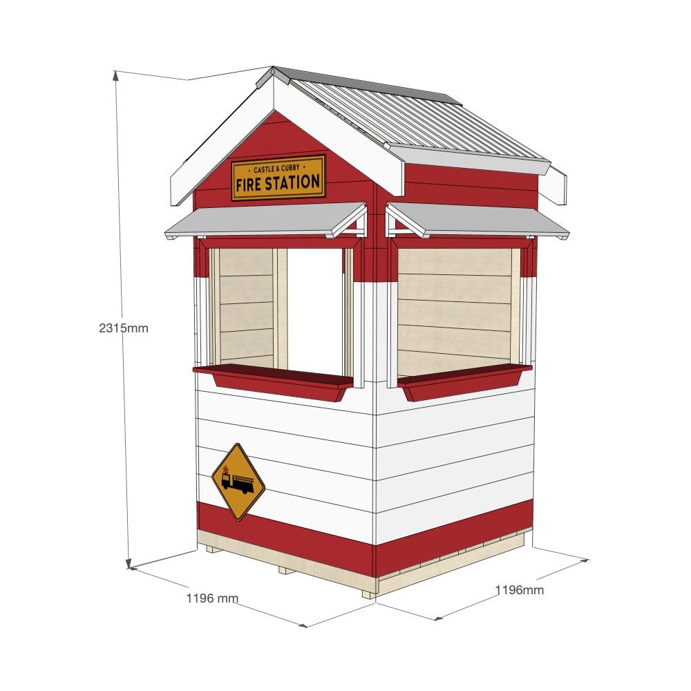 Fire Station Cubby House