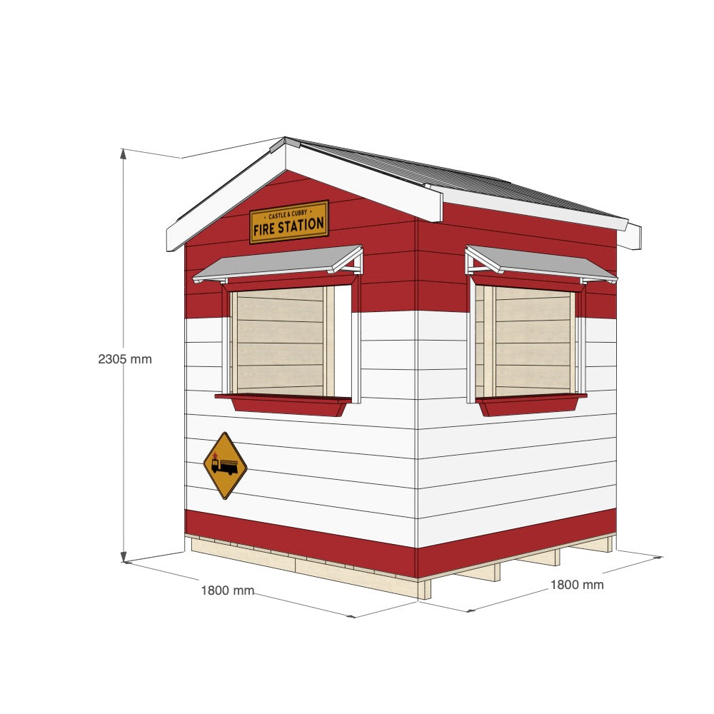 Fire Station Cubby House