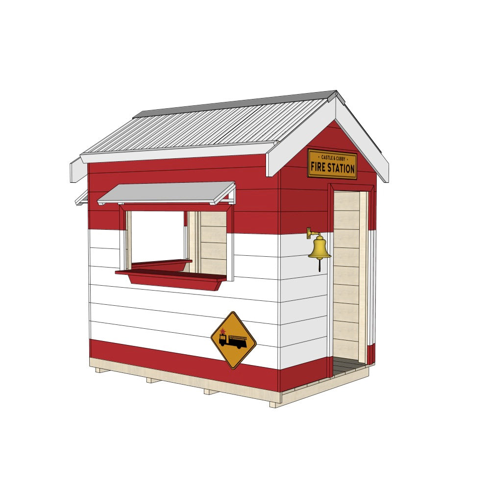 Fire Station Cubby House