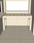 Cubby House 1200mm Internal Timber Bench Workshop or Crafting Desk
