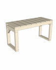 Cubby House 1200mm Interior Wooden Bench Workshop