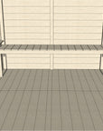 Cubby House 2400mm Interior Wooden Bench Workshop