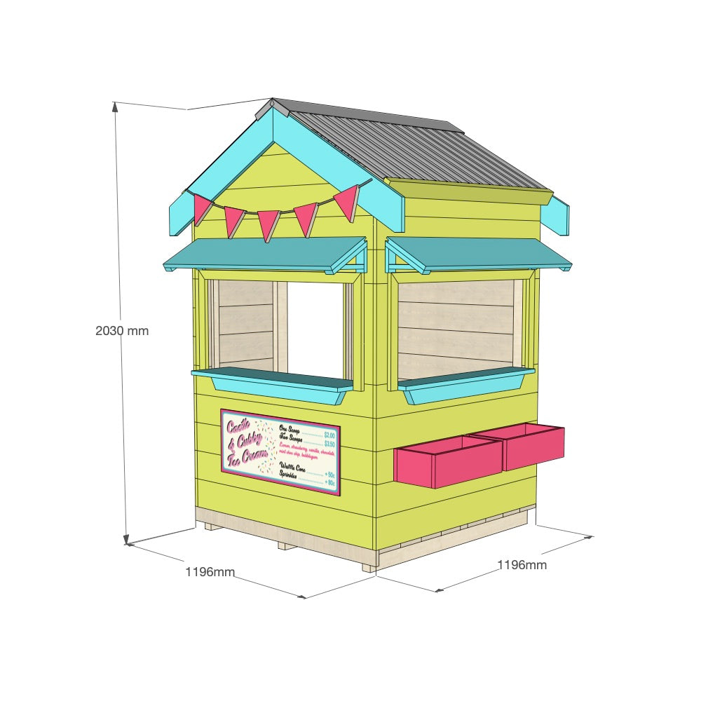 Ice Cream Shop Cubby House