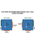 Commercial Signature Style: Accessible Flat Roof Cubby Houses