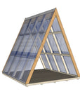 Large Timber Open A Frame Clear Roof No Back With Floor