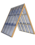 Large Timber Open A Frame Clear Roof No Back