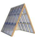 Large Timber Open A Frame Clear Roof With Back