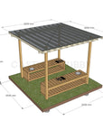 Mud Kitchen Shade Shelter - UV Canopy